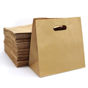 Die-cut Handle Paper Bag With Custom Logo