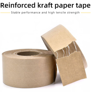 Reinforced kraft paper tape